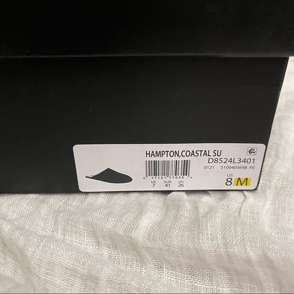 New in Box Vince Hampton Shearling Lined Slippers Color Black Size 8 - Picture 3 of 3